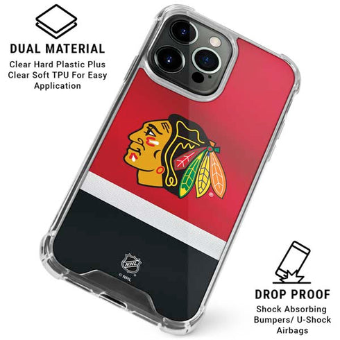 NHL Chicago Blackhawks Jersey iPhone 16 Pro Clear Case